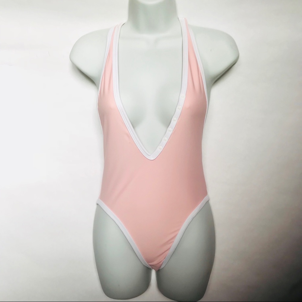 Chloe Rose Peony Pocket One Piece Swimsuit - NEW - Picture 2 of 8